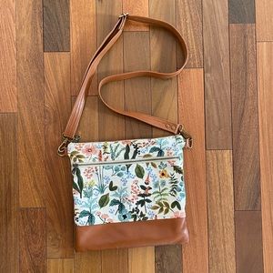 Handmade Crossbody Bag Rifle Paper Co Purse Etsy Floral Leather
